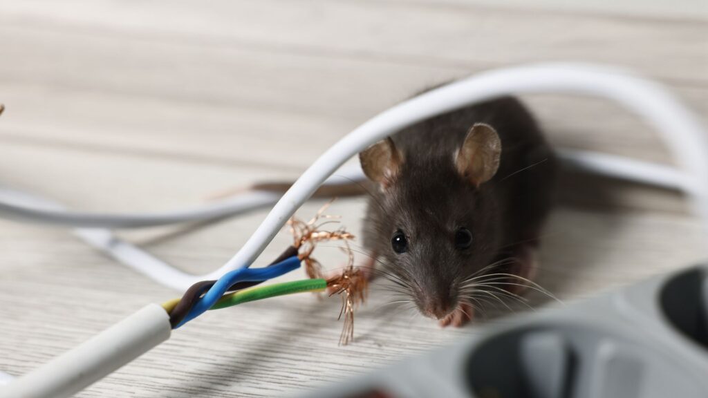 Rat chewing wiring in Hunter's Creek attic