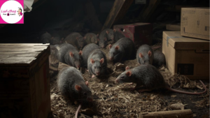 Rat entering an Orlando home through a small exterior gap during winter