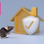 Rodent entry point being sealed along wall of Orlando townhome